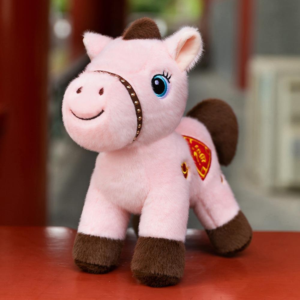 Mascot Dolls Plush Horse Keychain 2026 Year of Horse Stuffed Animal Keyring Birthday Gift
