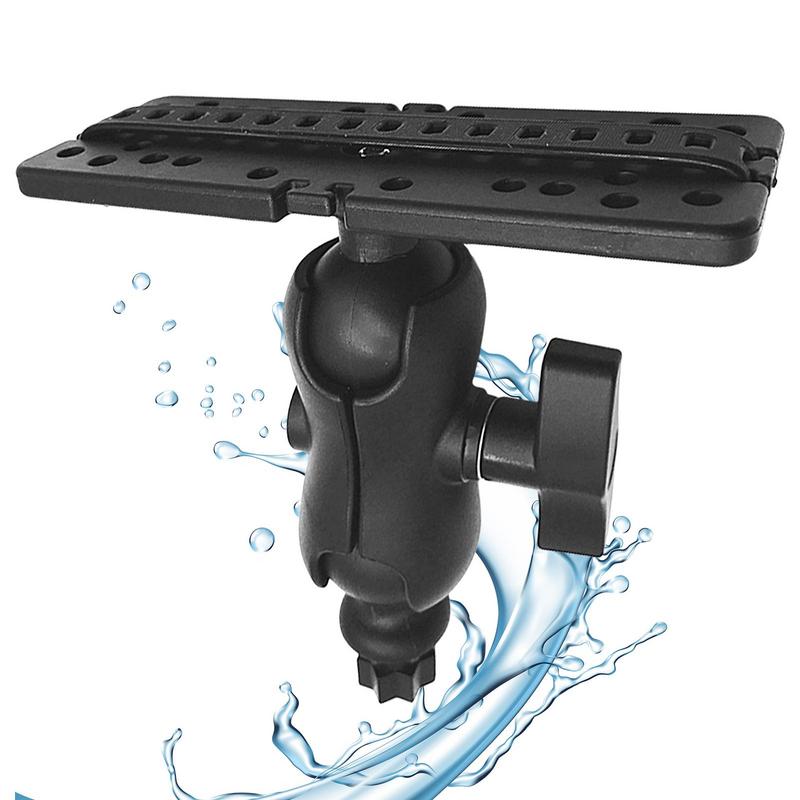 Fish Finder Mounting Plate Universal Mounting Plate Fish Stand Base Universal 360 Degree Swivel Mounting Plate For Kayak Boats