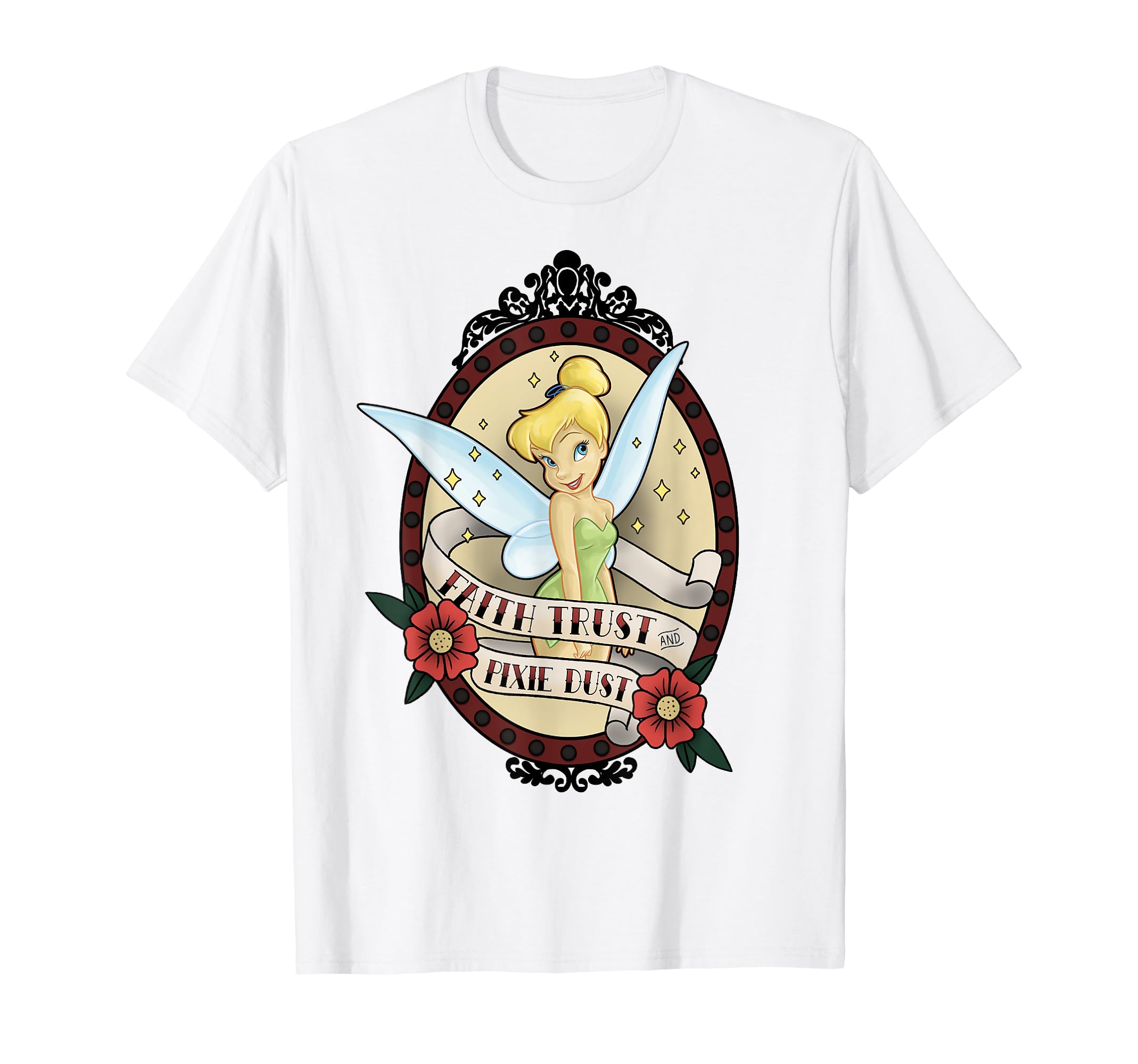 

Disney Peter Pan Tinker Bell Retro Sailor Art Front & Back T-Shirt