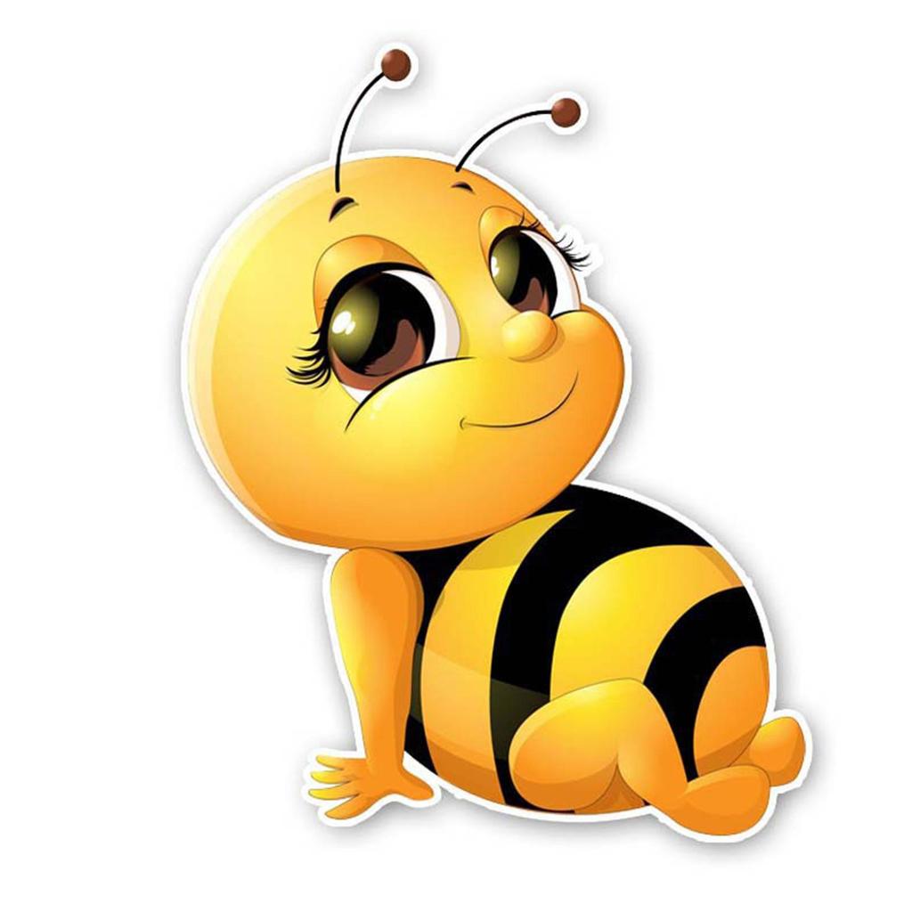 Lovely Little Bee Sticker On The Car Vinyl Decal Waterproof Decoration for Rear Window Car Stickers