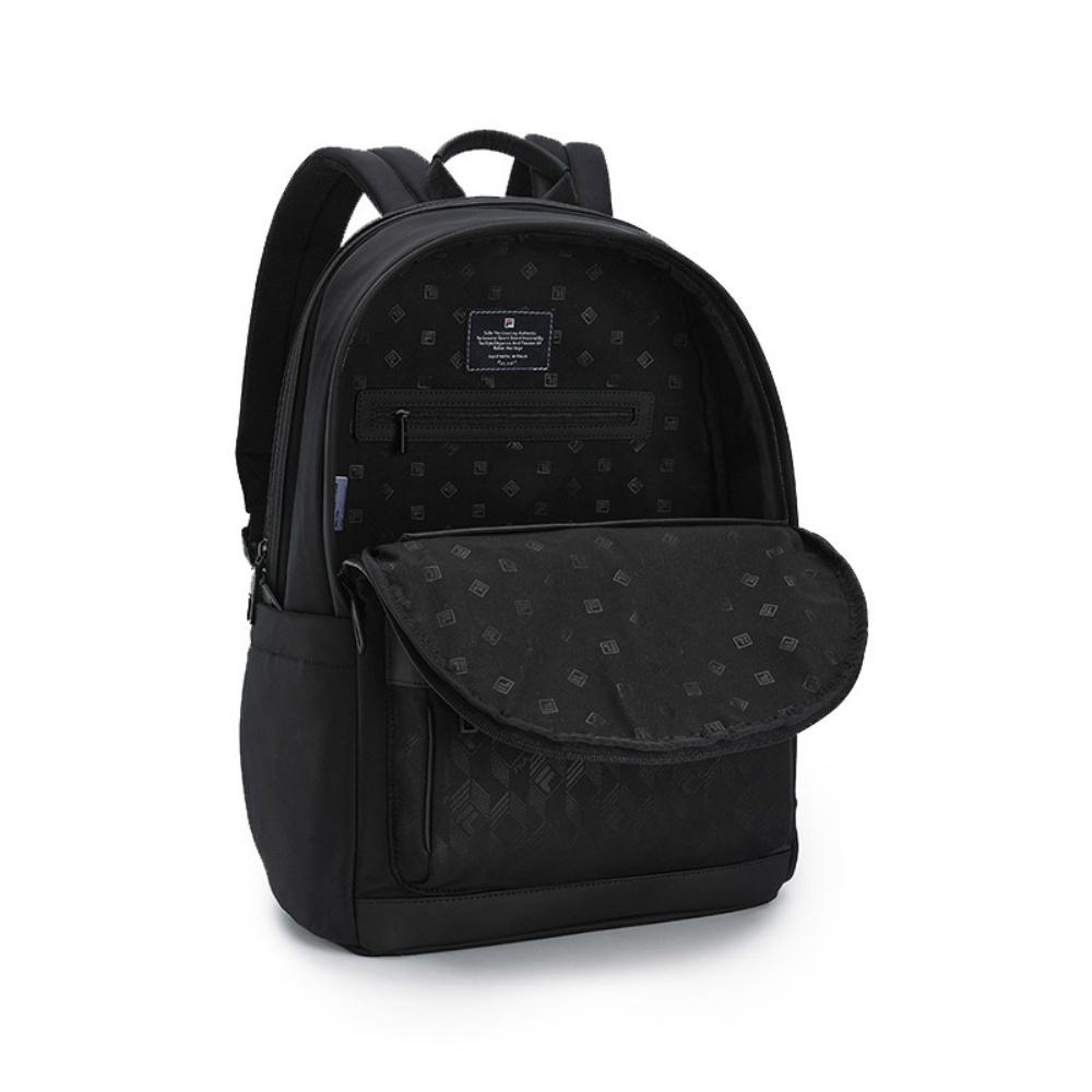 New FILA WHITE Fabric Backpack Men's Jet Black F13M533104FBK
