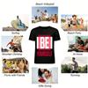 Be Yourself Slogan Printed Casual Cotton T-Shirt Pure cotton T-shirt