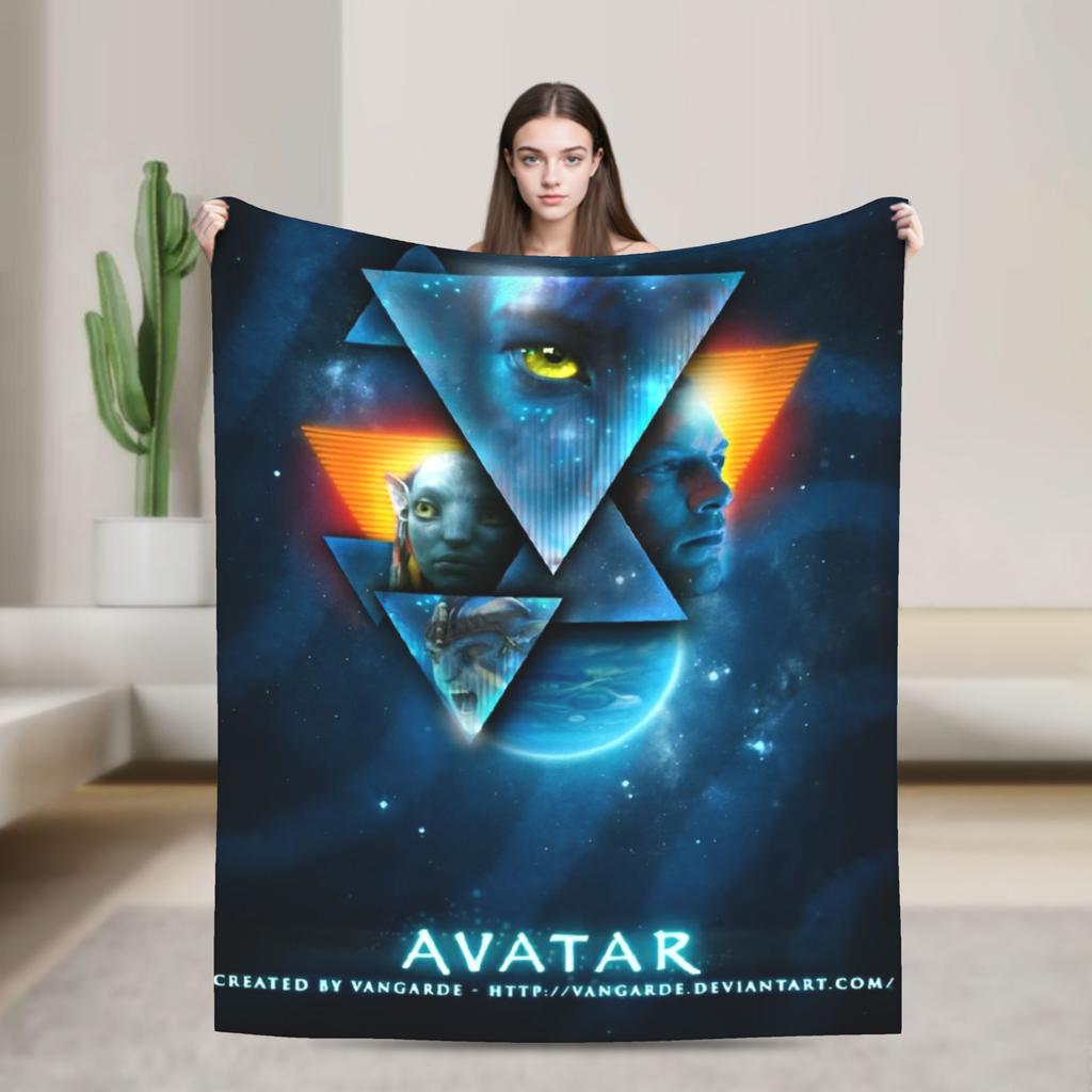 Movie Avatar The Way of Water Blanket  Travel Office Flannel Throw Blanket For Living Room Soft Warm Custom Quality Bedspread