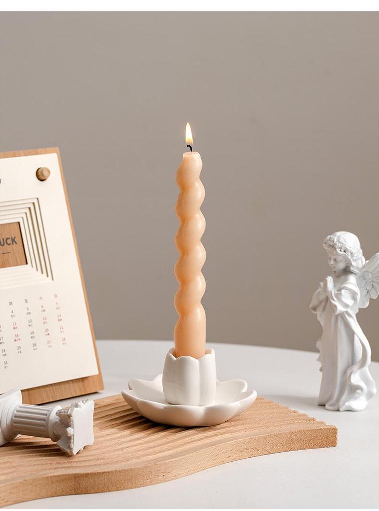 Lotus Keramik Kerzenhalter für Buddha Heimdekoration