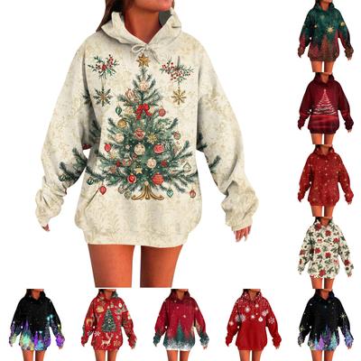 Women's Fashion Daily Versatile Casual Crewneck Sweatshirts Long Sleeve Printed Top Sweatshirts