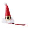 Pet Christmas Hat Cats Red Xmas Hat Santa Hat with Glittery Polka Dots for Cats And Dogs Festive Dress-up Photo Prop