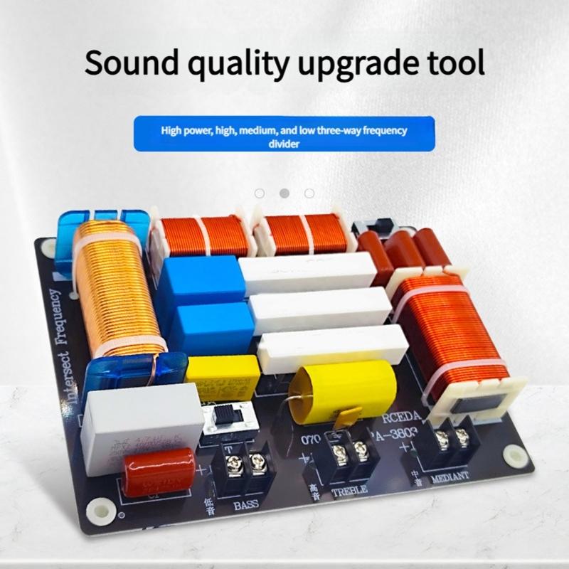 Professional 3 Way Sound Crossovers Featuring High Temperatures Inductors 90° Alignment And 4 Customizable Sound Mode For Enhanceds Speaker