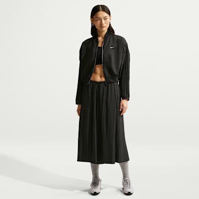 Nike Sportswear Jackets Women's Black/Sail White Baseball Collar Moder
