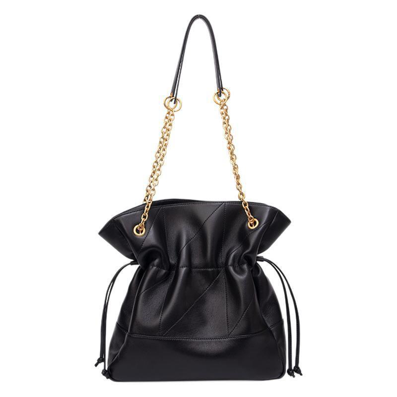 Blessing Bag Bucket Tote Large-capacity Handbag 2025 New Sheepskin Shoulder High-quality Diamond-grid Underarm