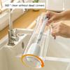 Reusable Dishwashing Brush With Detachable Head For Cleaning Tall Bottle Narrow Neck Container And Household Item
