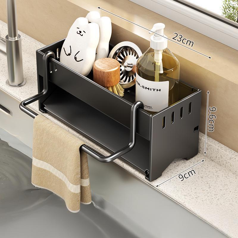 Kitchen Rack Multi-purpose Storage Rack Rag Drain Rack Household Multi-functional Scouring Cloth Steel Wire Ball Sponge Storage