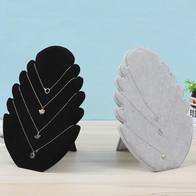 Flannel Jewelry Display Stand for Necklaces, Earrings, and Pendants with Flame Board Design