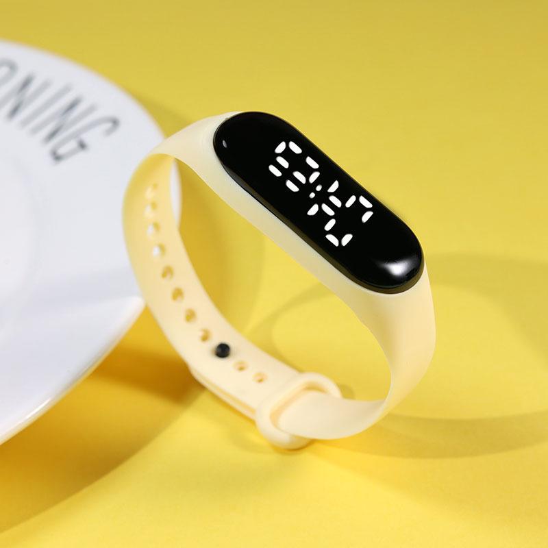 Waterproof White Light LED Sports Watch for Primary & Middle School Students