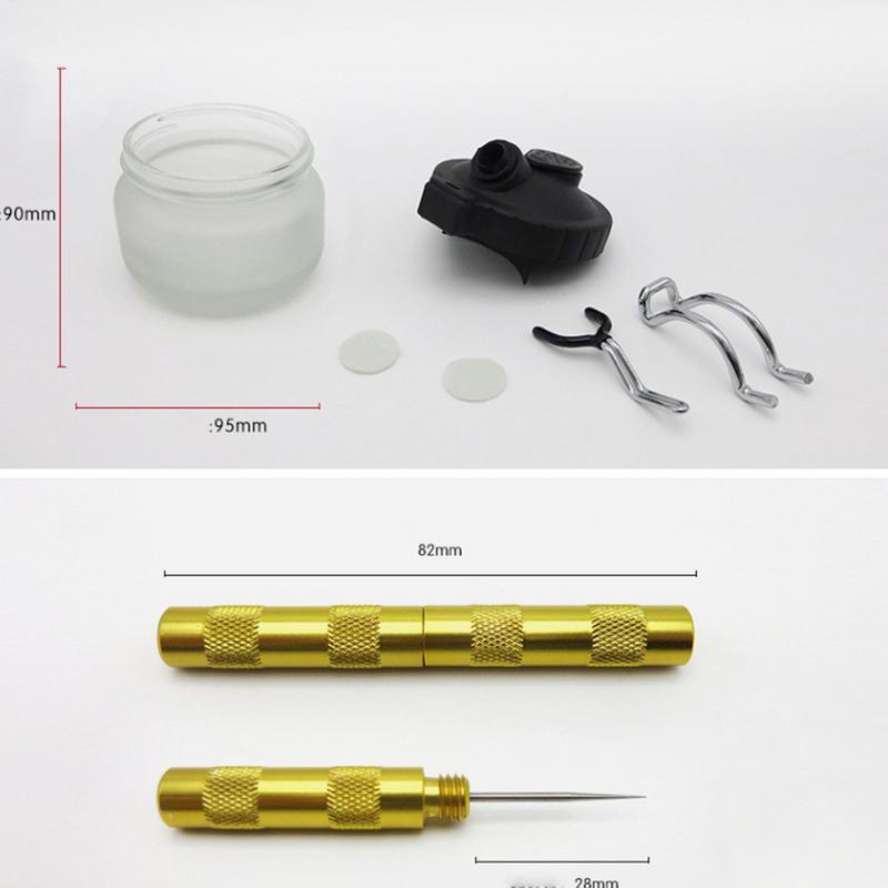Airbrush Cleaning Needles Nozzle Cleaning Needle Cleaning Brushes Multi-Purpose Cleaning Can Cleaning Pot Jar Dredging Needles