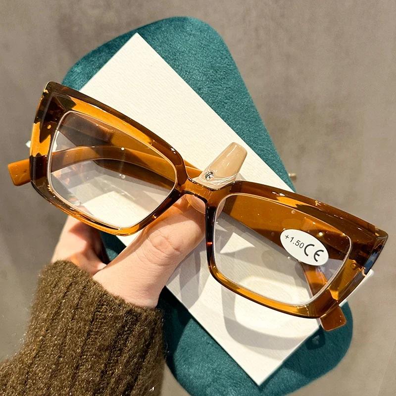 Bright Colors Cat Eye Frame Reading Glasses for Women Blue Light Blocking Presbyopia Glasses Far Sight Eyewear Diopter To +4.0
