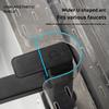 Suction Cup Shower Caddy Bathroom Organizer with Bottom Drain Space Saving Wall Shelf for Bathroom Sink Toothbrush Facial Cleanser Storage