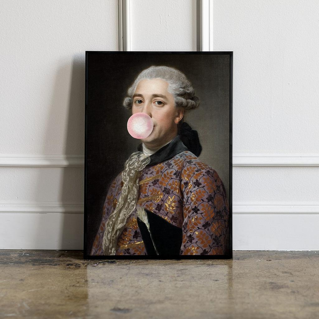 Poster Gentleman with Balloon Portrait