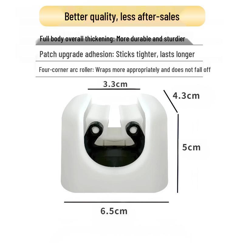 Support mural sans perçage pour serpillière et balai