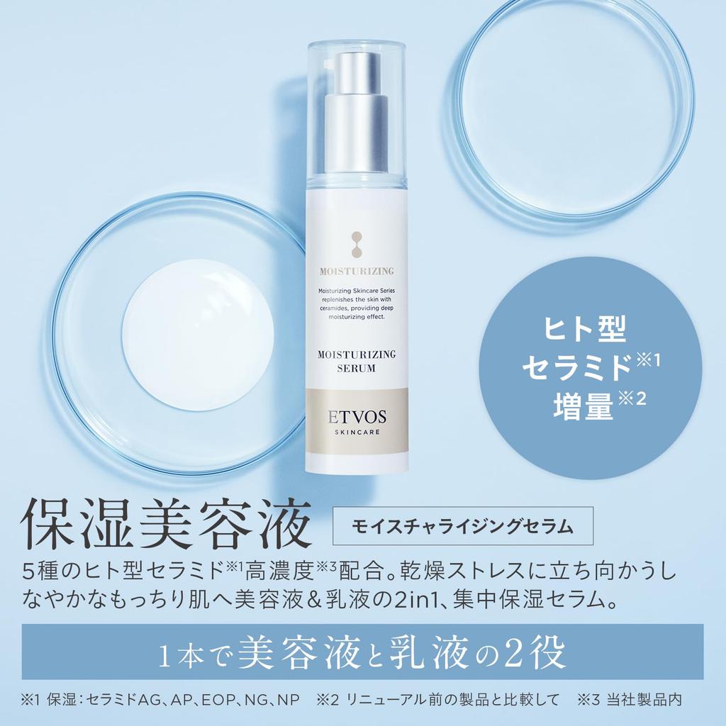 ETVOS Moisturizing Serum Limited Kit Mini Sensitive Dry Hyaluronic (Moisturizing Serum, Toner, Size, Skin, Skin, Ceramides, Acid)