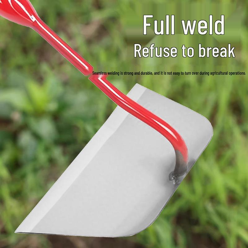 Mångsidig trädgårdshacka för jordbearbetning, rotrensning, ogräsbekämpning och hushållsgrönsaksodling.