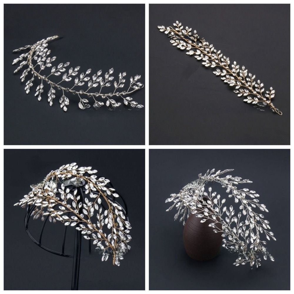 Rhinestone Photography Headband Sparkling Wedding Hair Accessories Sweet Bride Headdress  Women