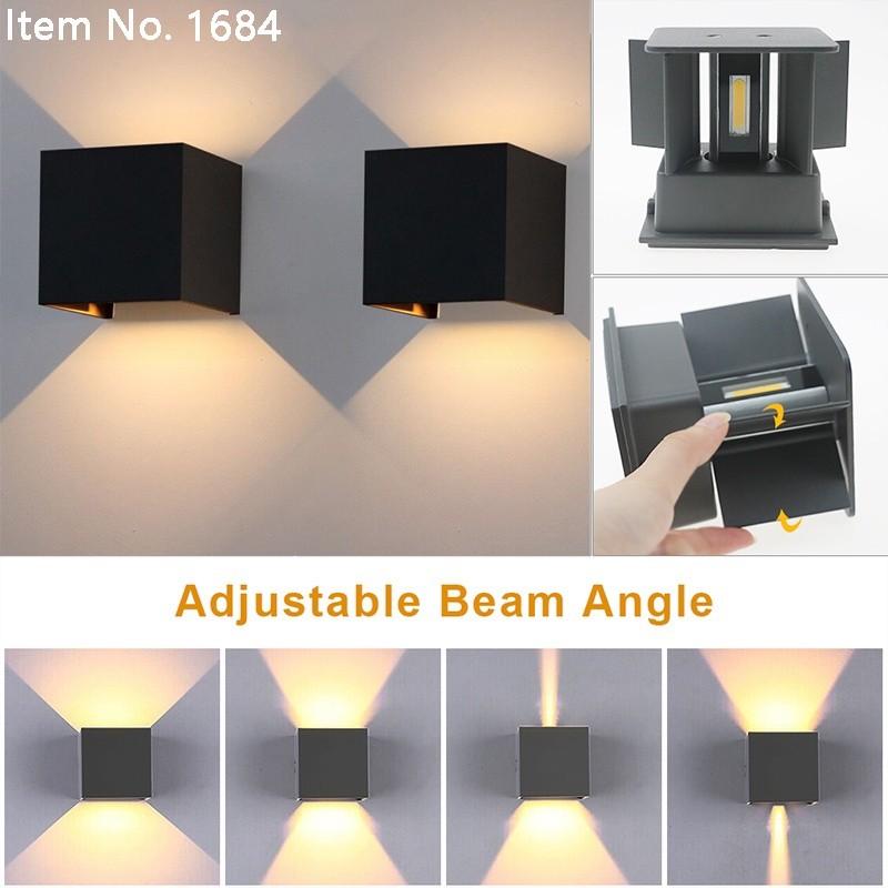 Adjustable Beam Angle Waterproof IP65 Wall Lamp LED Nordic Modern Lights Outdoor Garden Gate Balcony Courtyard Wall Light