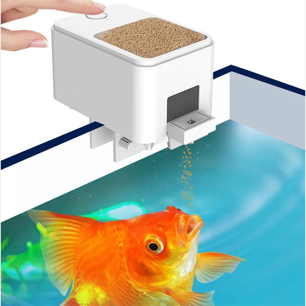Smart Auto Fish Feeder Machine with APP Remote Control for Mobile Phone Wireless Timer Food Dispenser