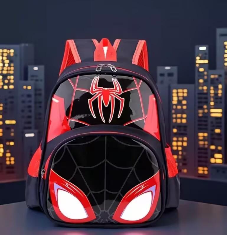 Kids' Cartoon Dinosaur & Spiderman Backpack for Boys Kindergarten