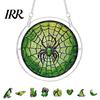 Reusable Halloween Hanging Sign Acrylic Puzzle Decor, 2D Ghost Pumpkin Skeleton Sign, Faux Window Decal Stained Glass Spooky for Party Home