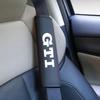 2026 Hot Sticker 2Pcs Leather Seat Belt Shoulder Cover Protection Pads for VW Volkswagen GTI R Rline Polo Golf Passat Tiguan Tou
