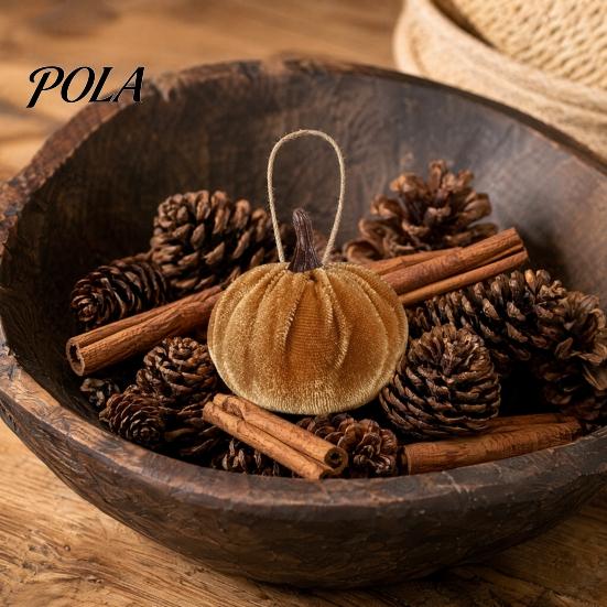Indoor Autumn Harvest Decoration Velvet Pumpkin Hanging Decor, Fall Ornaments with Caramel And Orange Decor Jute Rope, Thanksgiving Halloween