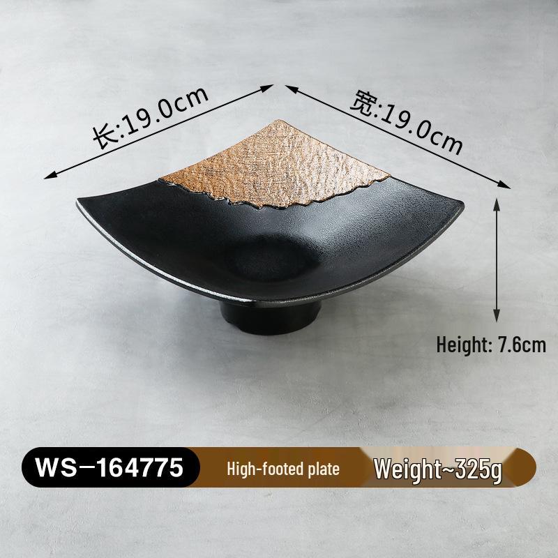 Melamine Imitation Porcelain Hot Pot & BBQ Plate with Handle