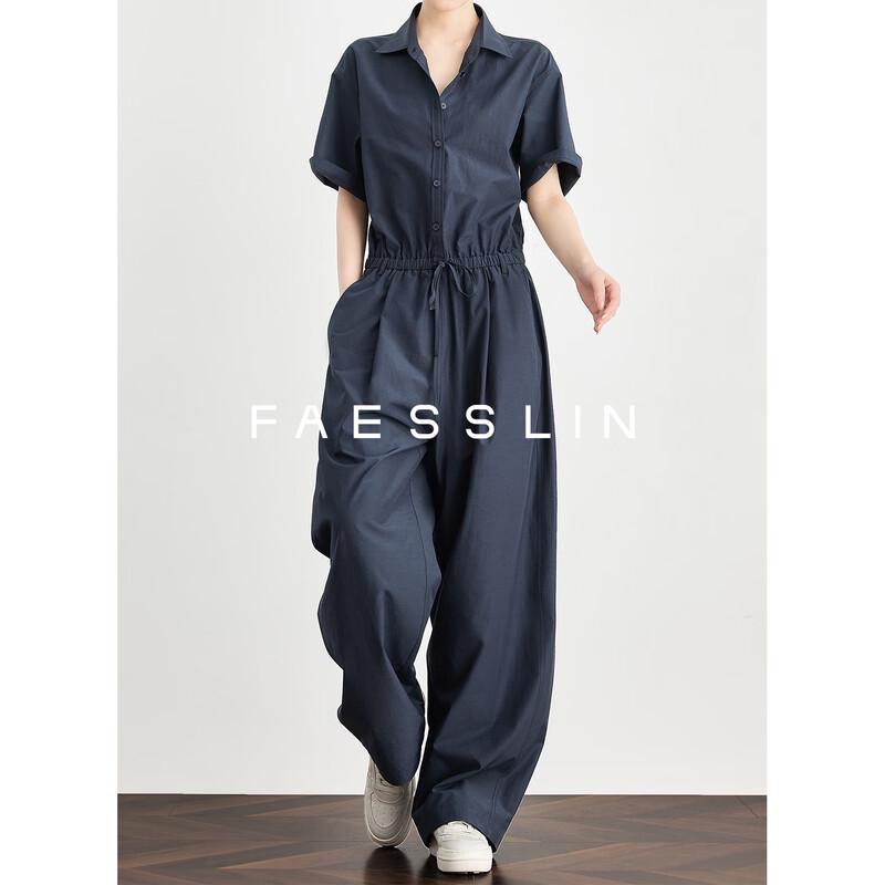 FAESSLIN Women s Tall Wide-Leg Jumpsuit XL