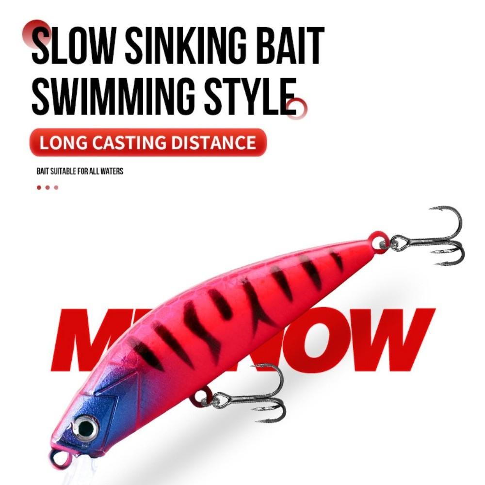 5pcs/box Slow Sinking Artificial Fishing Bait Luminous Fishing Lures Hooks  Beach Boat Fishing