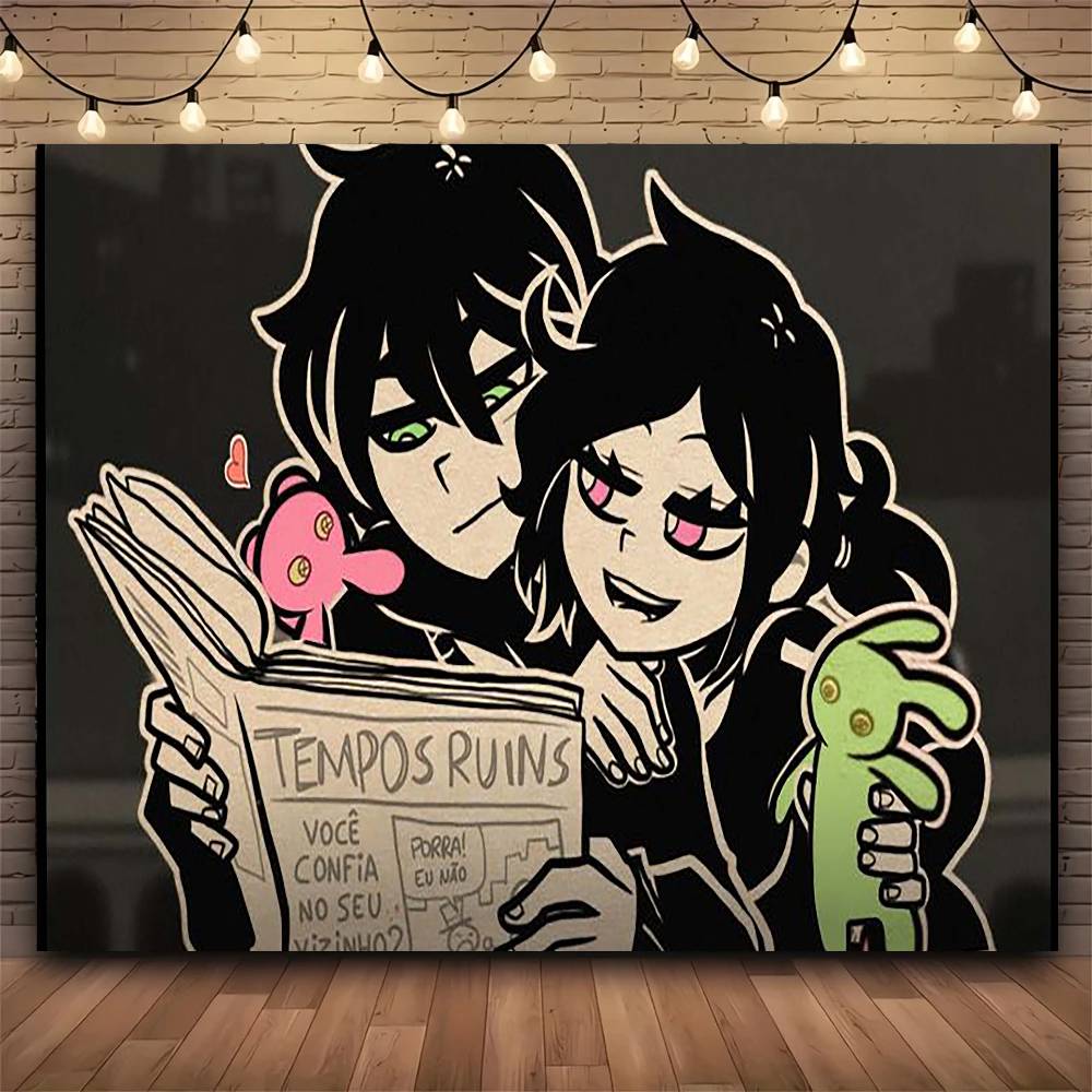Game The Coffin Of Andy And Leyley Cartoon Tapestry Print Large Tapestry Wall Hanging Wall Tapestry Decor Living Room Bedroom