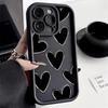 Luxury Love Heart Silicone Phone Case For Samsung Galaxy S25 Ultra S24 FE S23 S22 Plus A55 A54 A53 A35 A34 A33 A25 A24 A16 Cover