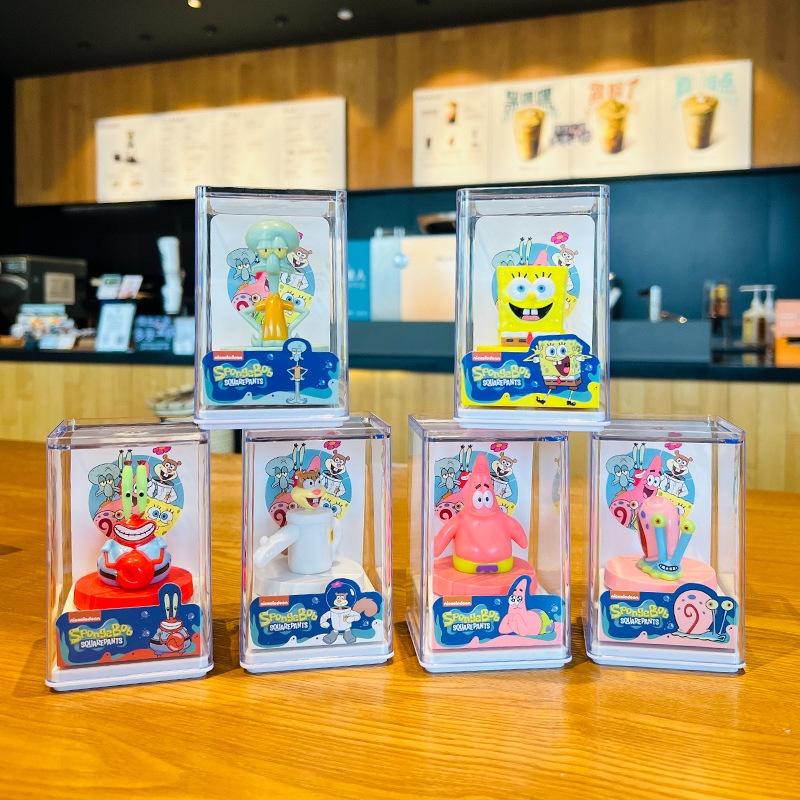 Cute Spongebob Pvc Collectible Figurine Model Toy For Decor And Gift
