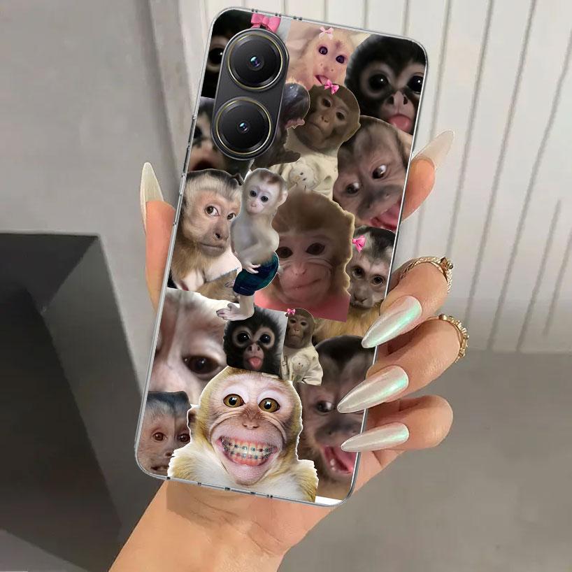 Affen Memes Handyhülle für Xiaomi Poco X5 X6 X7 Pro F7 Ultra M7 Redmi 15 15C 13 13C 12 12C 10 10A 10C 9 9A 9C 9T Hülle Poco X7