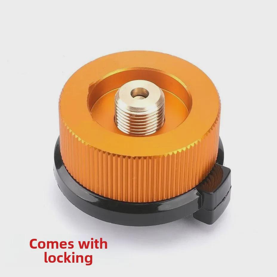 Self-Locking Outdoor Camping Stove Converter: Multifunctional Gas Tank Adapter
