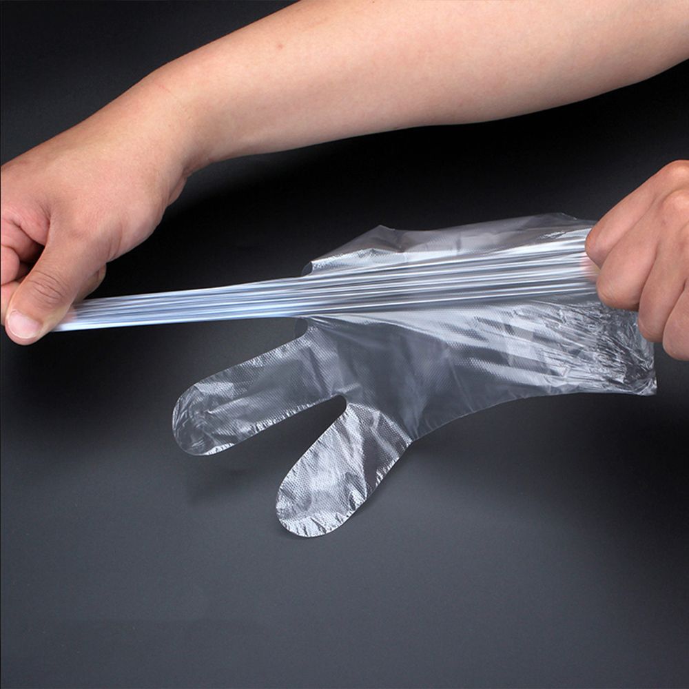 Polyethylene Kitchen Vegetable Fruit Avoid Direct Touch Disposable Gloves Catering Plastic Clear