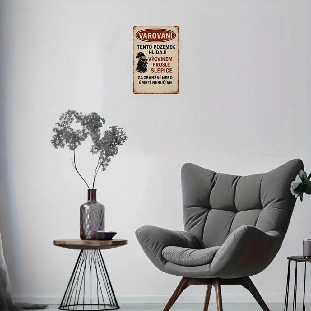 Baroque Vintage Metal Tin Sign 8x12 Inch Distressed Iron Wall Art Czech Slogan Pub Cafe Garage Home Decor