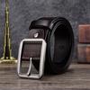 Leather Belt, Men'S Cowhide Needle Buckle Belt, Casual Retro Physical Supermarket Belt.