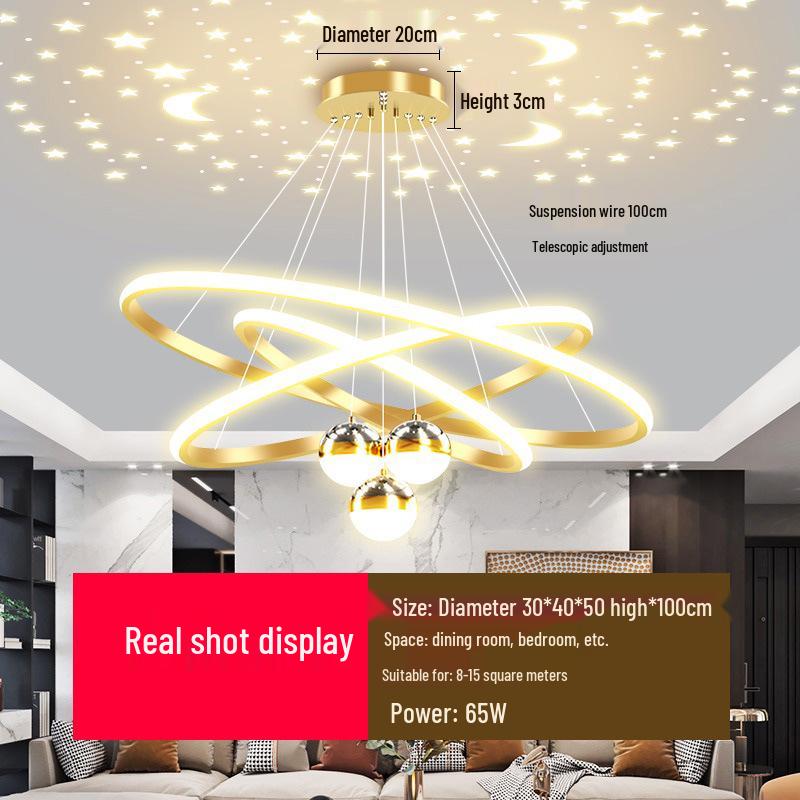 Modern Starry Sky Chandelier for Dining Room, Bedroom, or Bar Counter