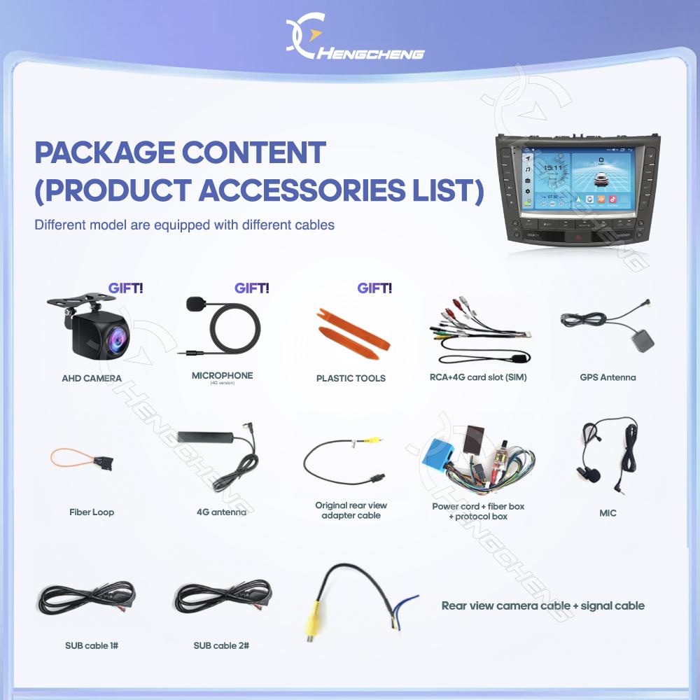 Android13 For Lexus IS200 IS250 IS300 IS300C 2006-2012 Car Multimedia Player GPS Navigation 8Core 8+128G Carplay 4G DVD DSP WIFI