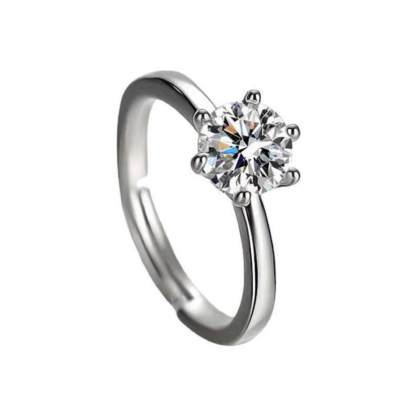 Diamond Ring For Woman Beautiful Simulated Moissanite Finger Ring  Noble Wedding Party Jewelry