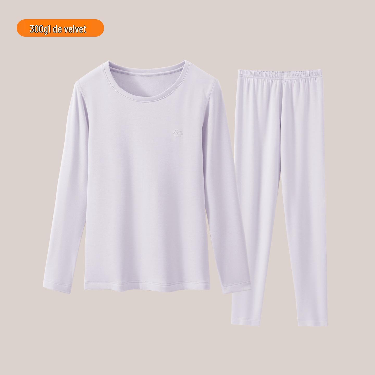 

300g Warm German Velvet Girls Autumn/Winter Wool-Silk Thermal Underwear Set 2XL