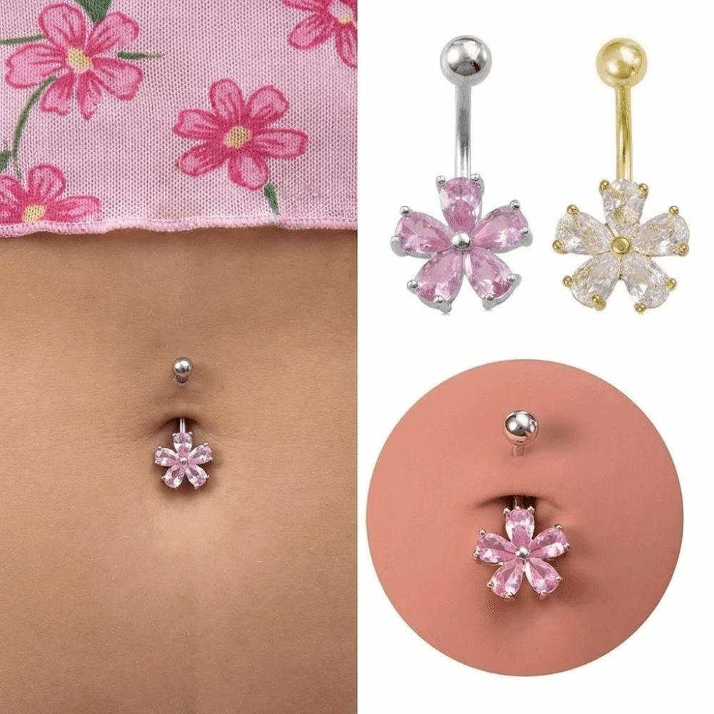 Stainless Steel Navel Ring Simple Body Piercing Jewelry Holiday Belly Button Rings  For Women
