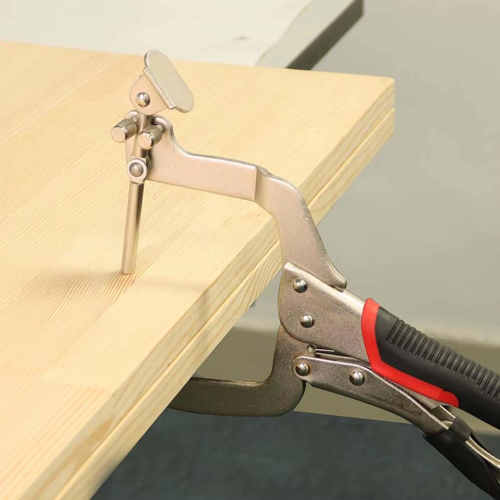 2-in-1 C-type Woodworking Locking Pliers, Oblique Hole Clamp for Cabinet Carpentry