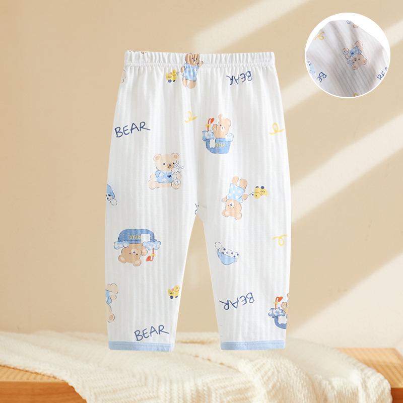 Children's Cotton Leggings: Lightweight Baby Pants & Pajamas for Spring, Summer, and Autumn