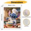 Disney Digital Oil Painting Art Kit Stitch Chef Baking Hand Filled Home Decor